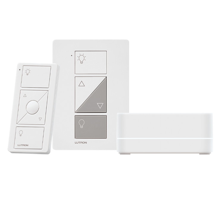 Lutron P-BDG-PKG1P Caseta Smart Lamp Dimmer Kit with Smart Hub