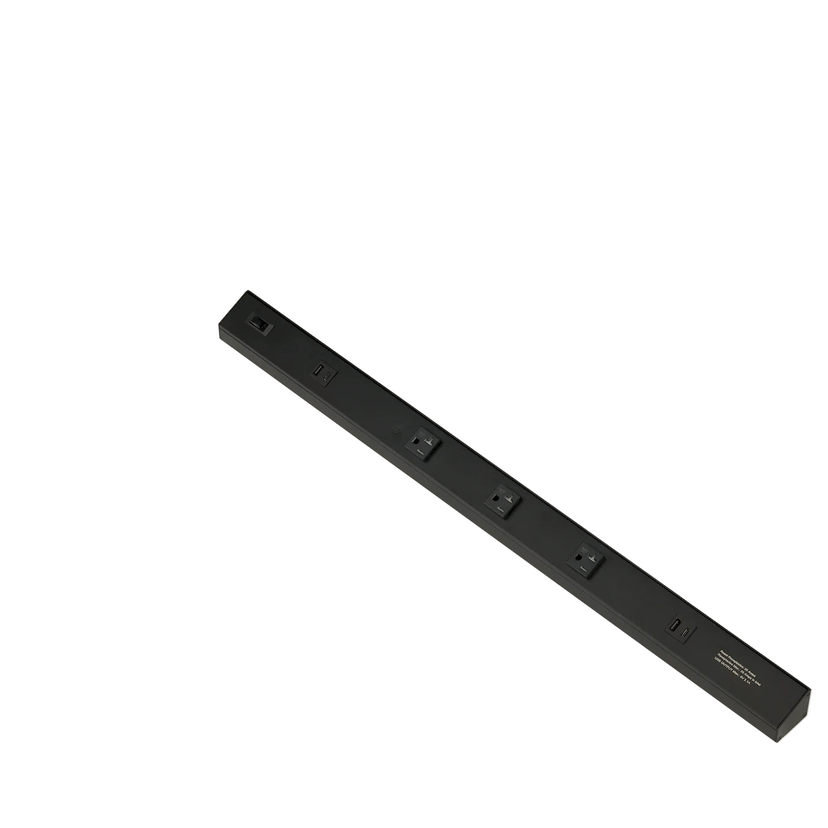 AML-ATOM-120V-30-BKAmerican Lighting ATOM - 120V Undercabinet Power Strip