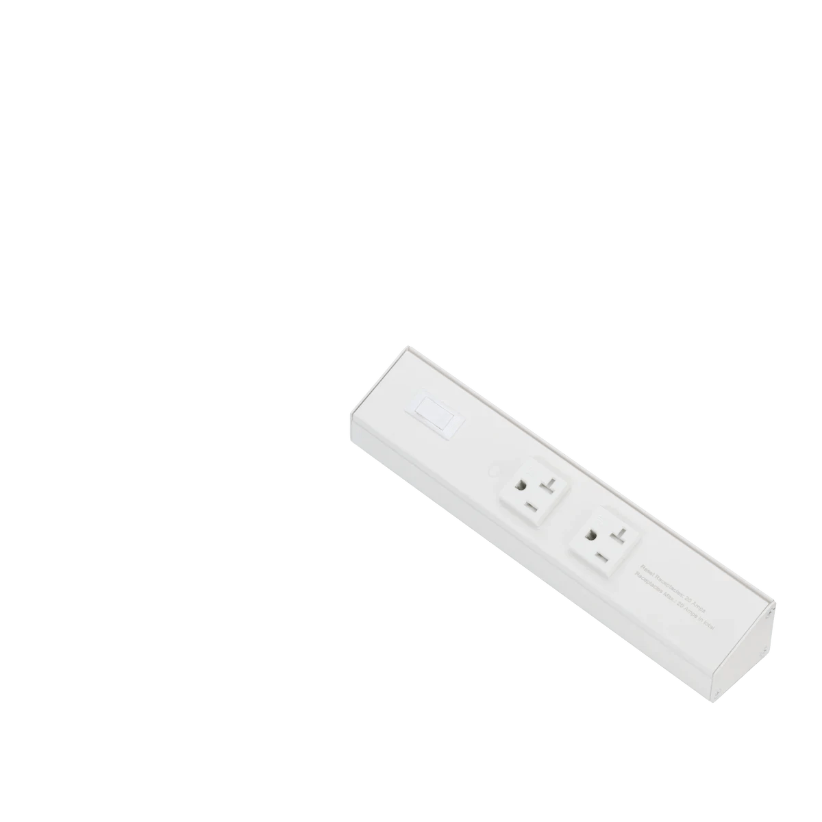 AML-ATOM-120V-10-WHAmerican Lighting ATOM - 120V Undercabinet Power Strip