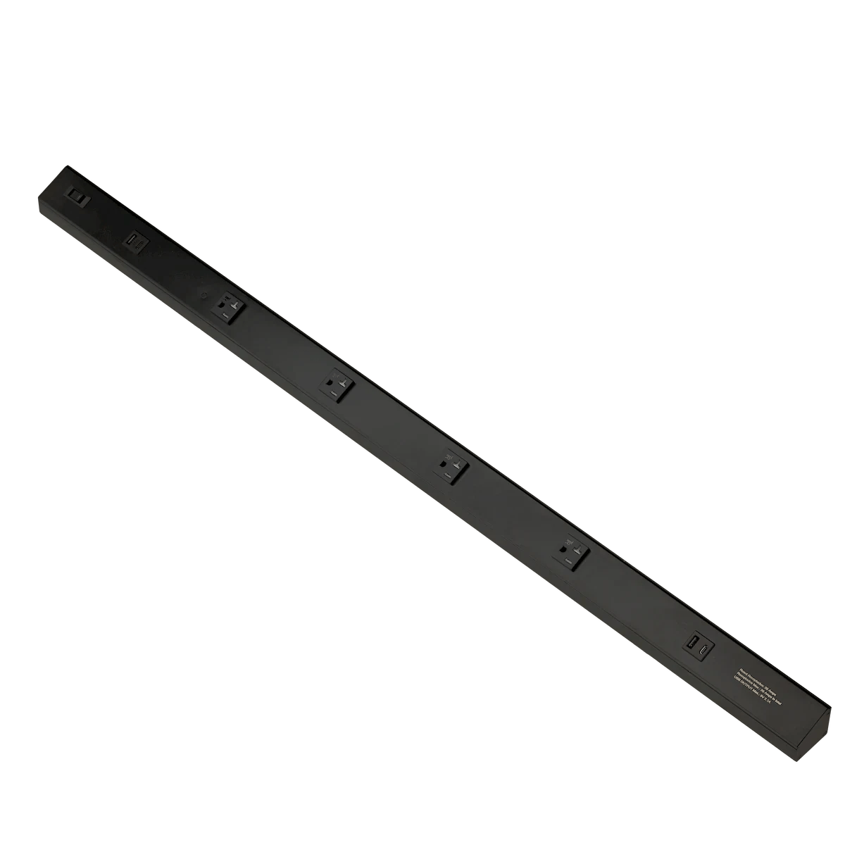 AML-ATOM-120V-40-BKAmerican Lighting ATOM - 120V Undercabinet Power Strip