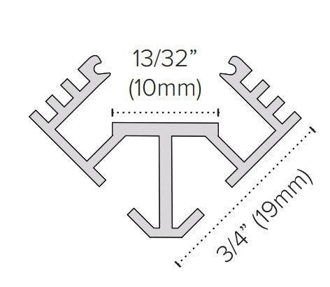 AML - EE45 - AAFR - 2MAmerican Lighting EE45 Economy 45° Surface Mount 1M (3' 3")