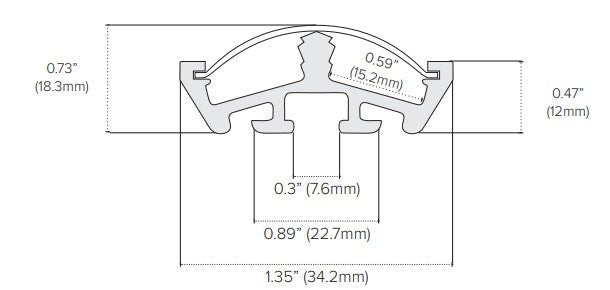 AML - PE - DYAD - ENDAmerican Lighting PE - DYAD Premium Extrusion Dual Surface Mount 2M