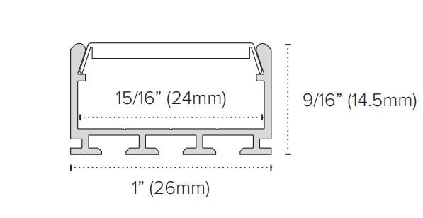 AML - PE - GTX - 2MAmerican Lighting PE - GTX Premium Extrusion GTX Surface and Recessed Mount