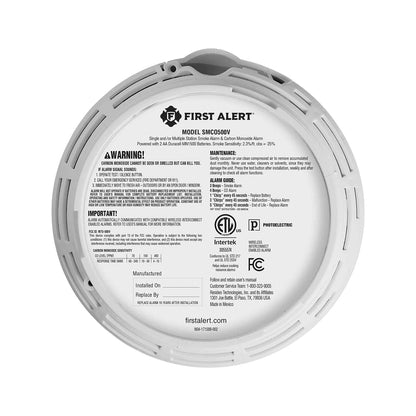 BRK-SMCO500VBRK SMCO500V Interconnect Battery - Operated Smoke & CO Alarm with Voice