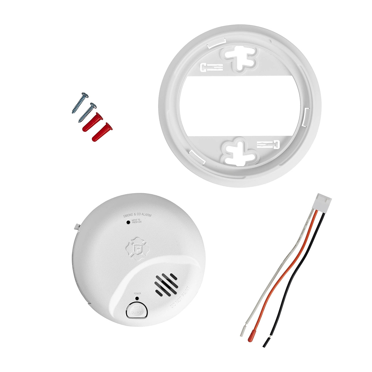 BRK - BRK - SMOKE/COMBO 10 YEAR - SMICO105 - ACBRK SMIC0105 - AC AC Powered Smoke Carbon Monoxide Combo Detector 10 YR Battery