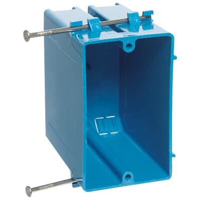 Carlon - B122A - 1Carlon B122A One - Gang Nail - On New Work Outlet Box