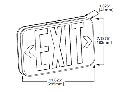 CLD-APX7RGCooper Lighting APX7RG Emergency Exit Sign