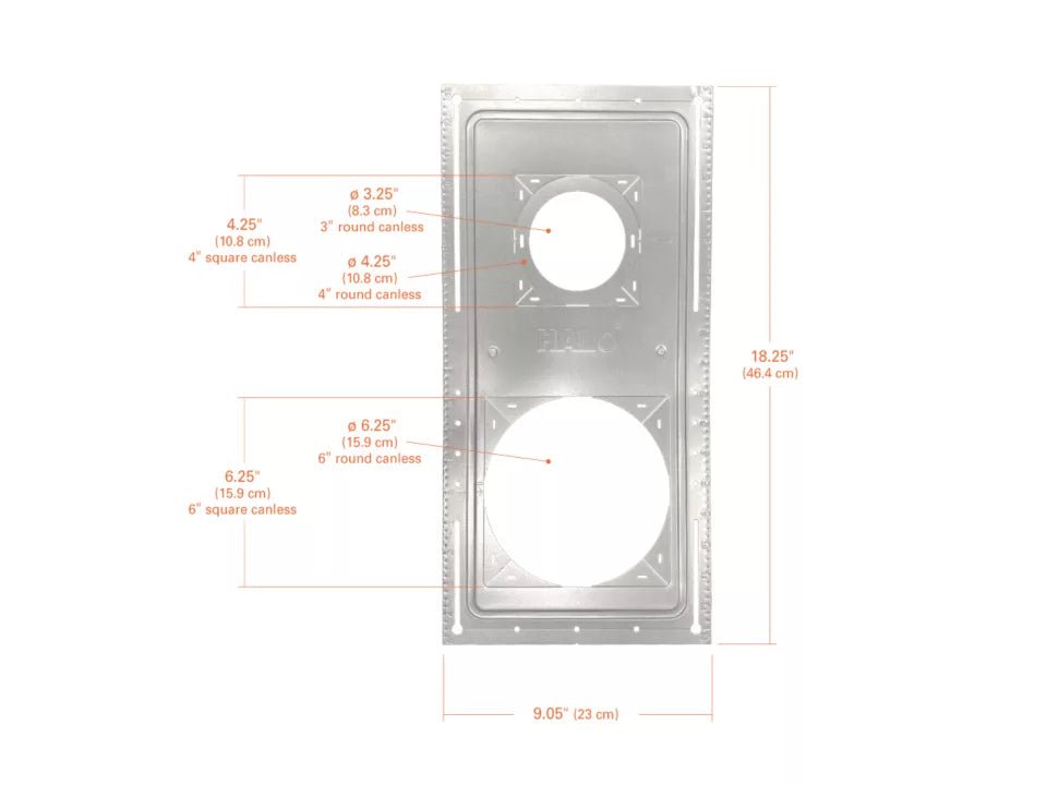 CLD - SP346RSCooper Lighting SP346RS New Construction Rough - In Mounting Plate 3/4/6 Inch Round Plate 12 Pack