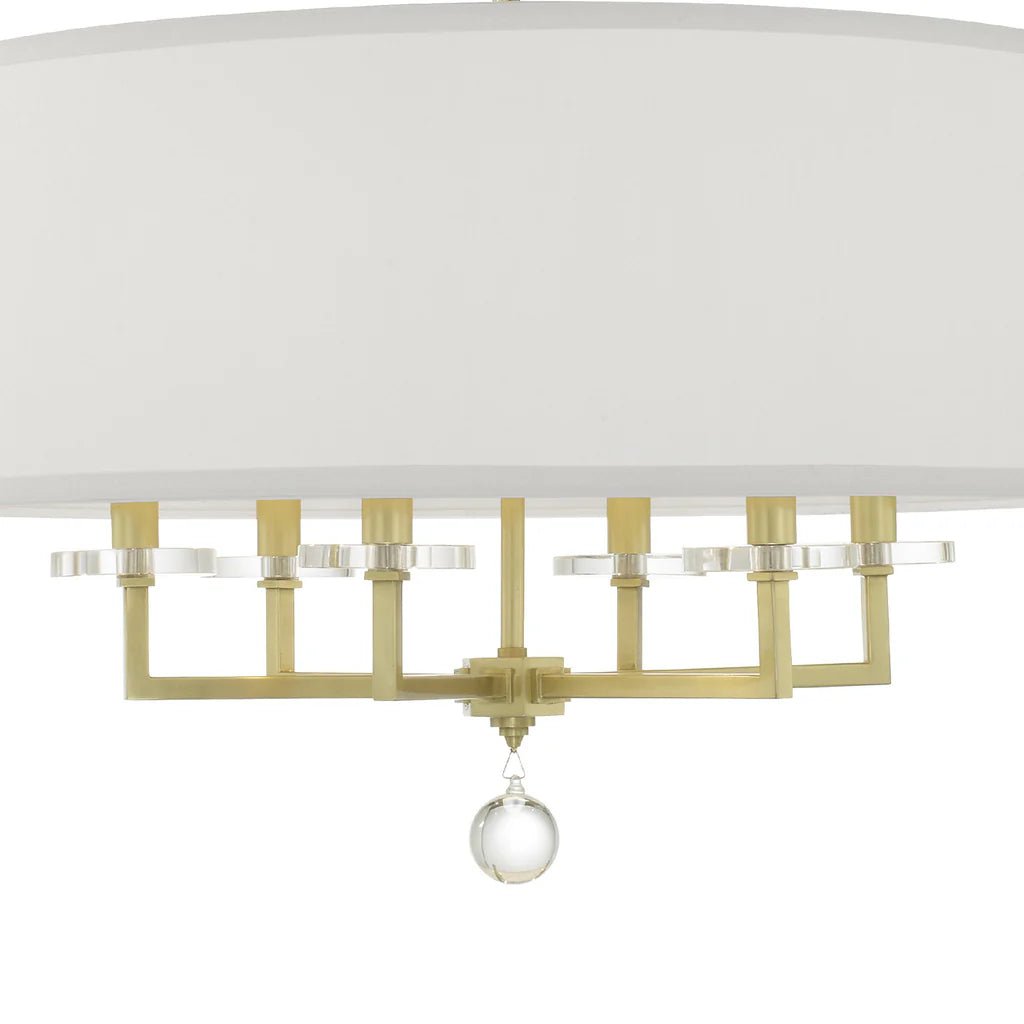 Crystorama - 8116 - AGCrystorama 8116 - AG Paxton 6 Light Chandelier