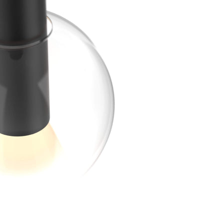 DALS - IRPD - CC - BKDALS Iris 9" 12W LED Blown Glass Pendant Light Selectable CCT