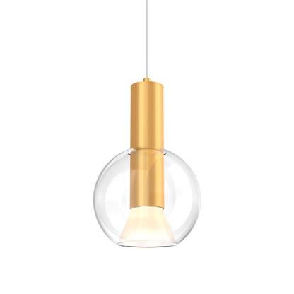 DALS - IRPD - CC - GDDALS Iris 9" 12W LED Blown Glass Pendant Light Selectable CCT