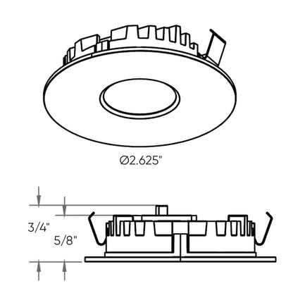DALS-4001-CC-GDDals Lighting 4001-CC 3W 12V LED Puck Light Selectable CCT