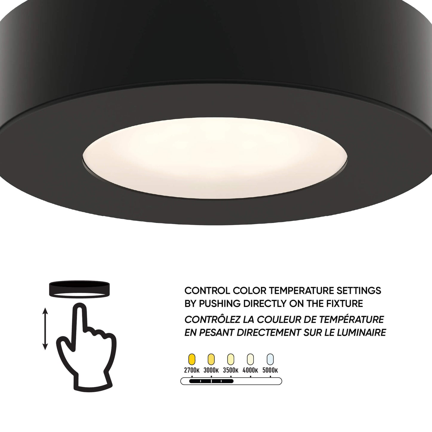 DALS-4024S-CC-GDDals Lighting 4024S - CC 4W 24V LED Surface Mount Puck Light Selectable CCT