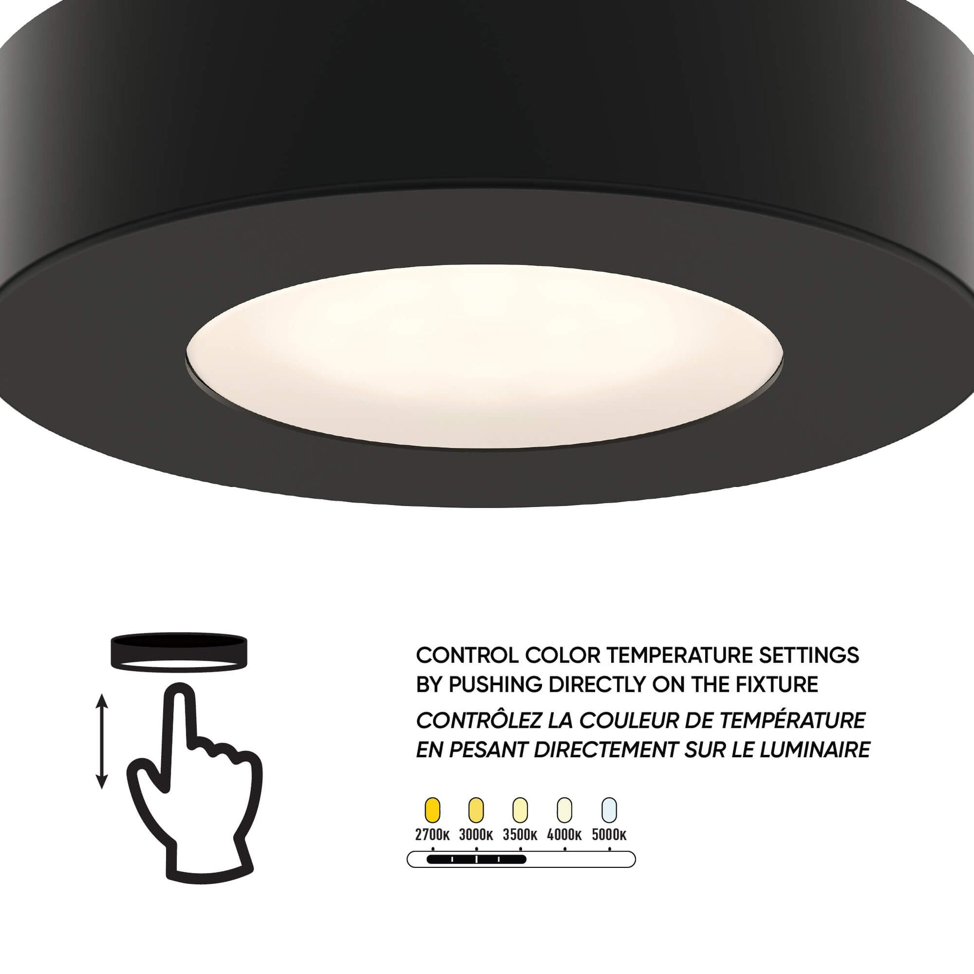 DALS-4024S-CC-GDDals Lighting 4024S - CC 4W 24V LED Surface Mount Puck Light Selectable CCT