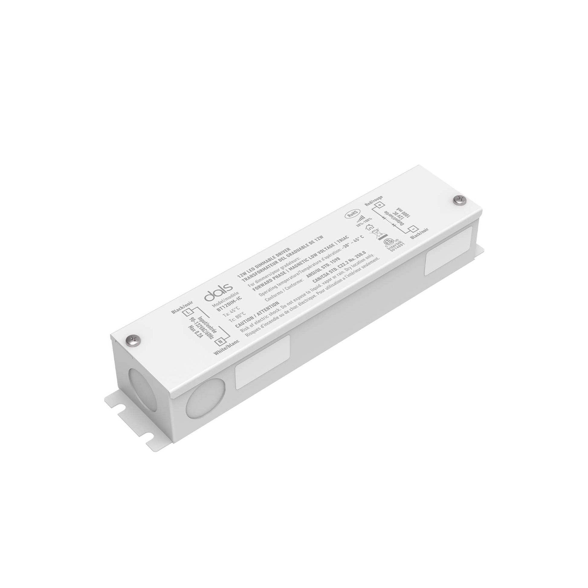 DALS-BT12DIM-ICDals Lighting BTXXDIM-IC 12VDC Dimmable LED Driver