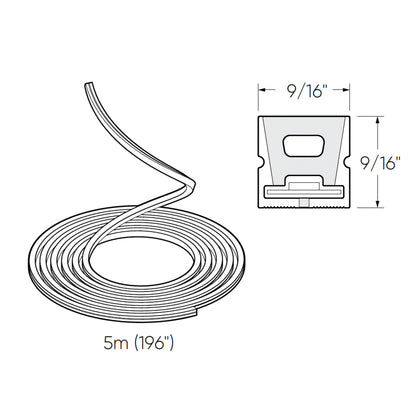 DALS - DCP - NFTAP5MDals Lighting DCP - NFTAP5M 16FT LED Neon Tape RGBW