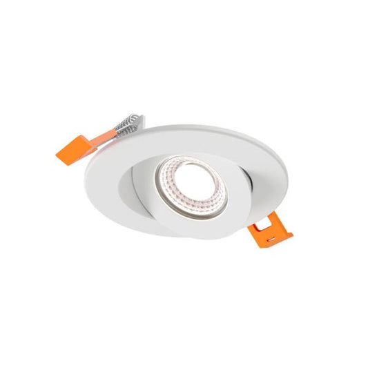 DALS-FGM3-CDW-WHDals Lighting FGM3-CDW 3" 6W Flat Gimbal Recessed Downlight Selectable CCT + Dim-to-Warm