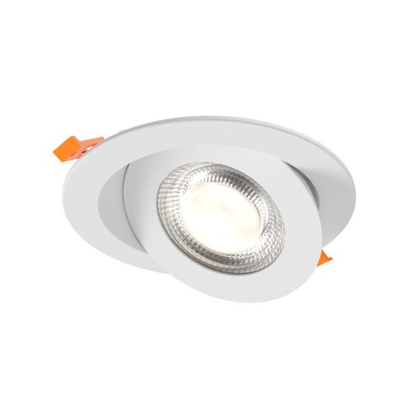DALS-FGM6-CDW-WHDals Lighting FGM6-CDW 6" 14W Flat Gimbal Recessed Downlight Selectable CCT + Dim-to-Warm