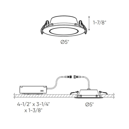 DALS - GPN4 - CC - BKDals Lighting Fusion GPN4 - CC 4” 10W LED Recessed Gimbal Downlight Selectable CCT