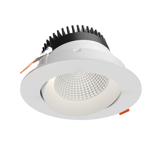 DALS-GBR06-CDW-WHDals Lighting GBR06-CDW 6" Regressed Gimbal Downlight Selectable CCT + Dim-to-Warm