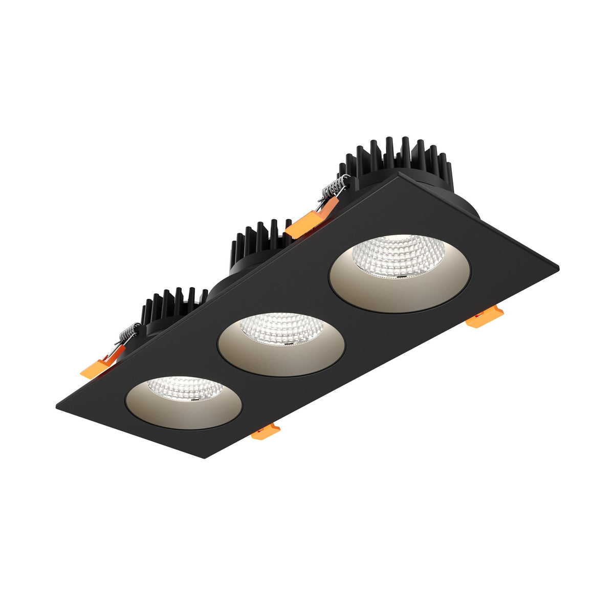 DALS-GBR35-CDW-TRIO-BKDals Lighting GBR35-CDW-TRIO Triple 3.5" 36W Regressed Gimbal Downlight Selectable CCT + Dim-to-Warm