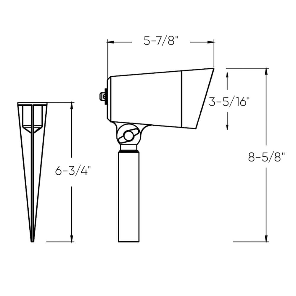 DALS-LSP4-CCL-BKDals Lighting LSP4-CCL 4" 20W LED Landscape Light Selectable CCT