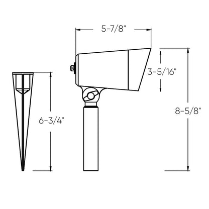 DALS-LSP4-CCL-BKDals Lighting LSP4-CCL 4" 20W LED Landscape Light Selectable CCT