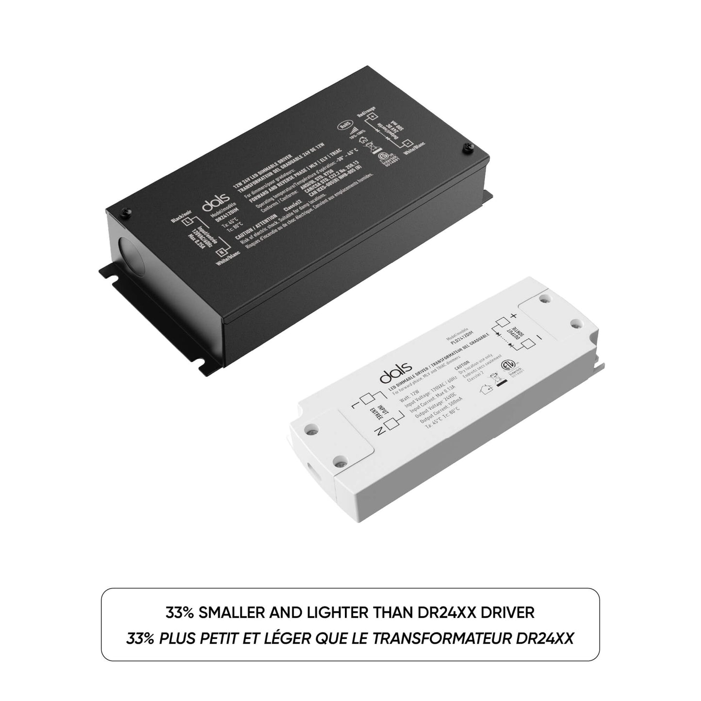 DALS-PLD2448DIMDals Lighting PLD24DIM 24VDC Dimmable LED Compact Driver