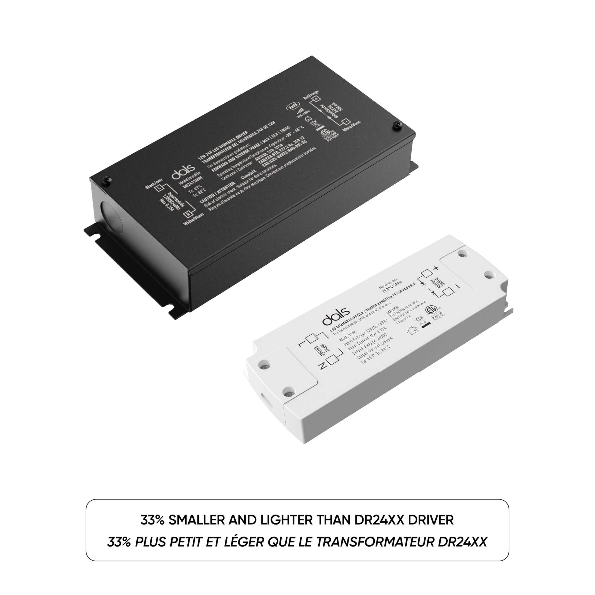 DALS-PLD2448DIMDals Lighting PLD24DIM 24VDC Dimmable LED Compact Driver
