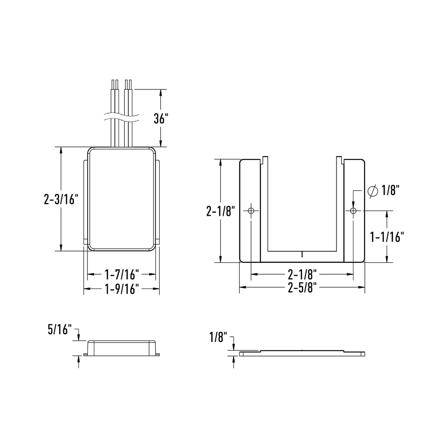 DALS-UWS3-WHDals Lighting UWS3 - WH 12V/24V Wave Sonsor