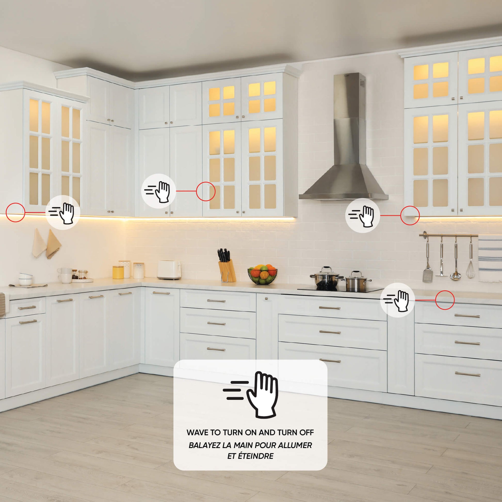 DALS-UWS3-WHDals Lighting UWS3 - WH 12V/24V Wave Sonsor