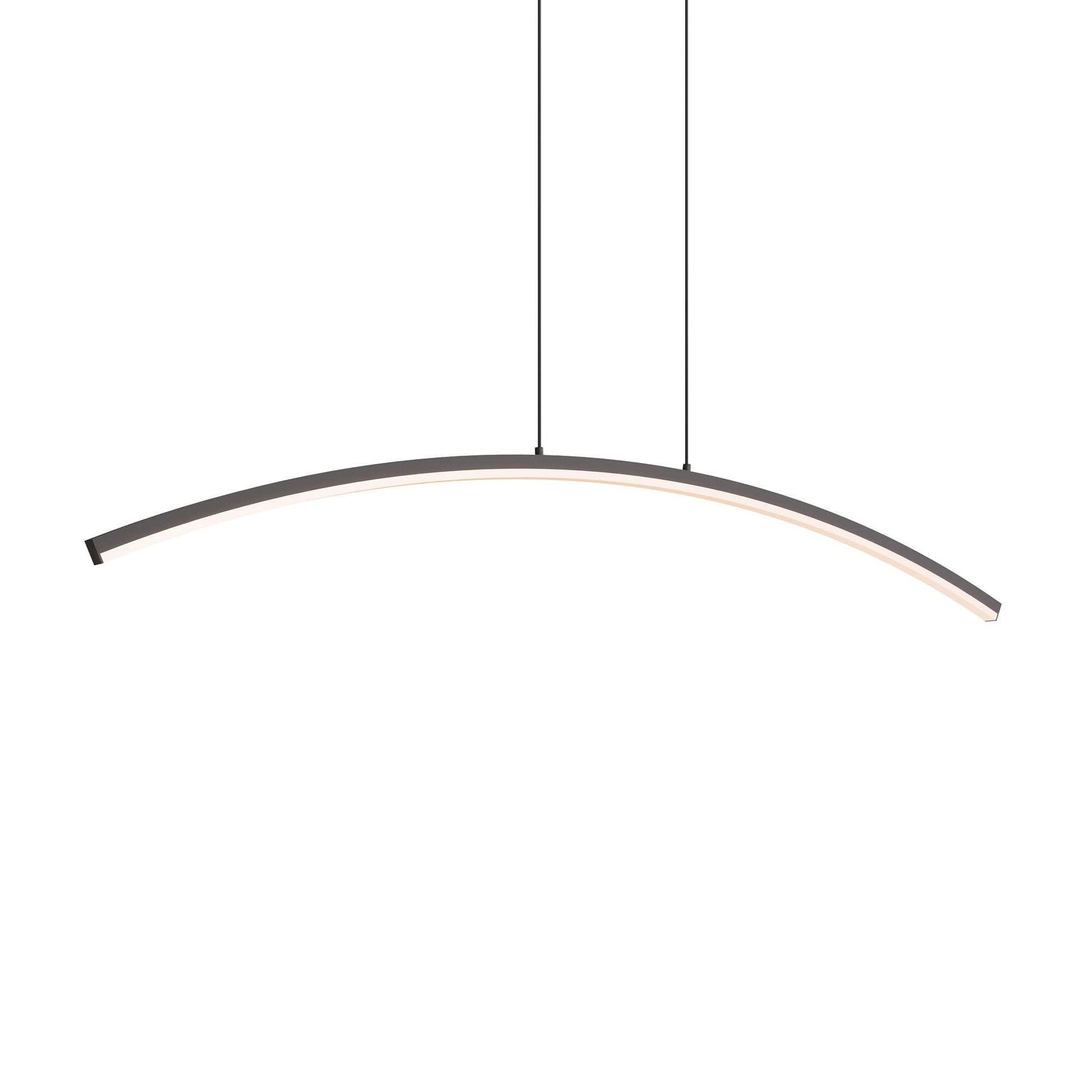 DALS - W1PD48 - CC - BKDals Lighting W1PD48 - CC Sway 48" 24W Curved Linear Pendant Selectable CCT