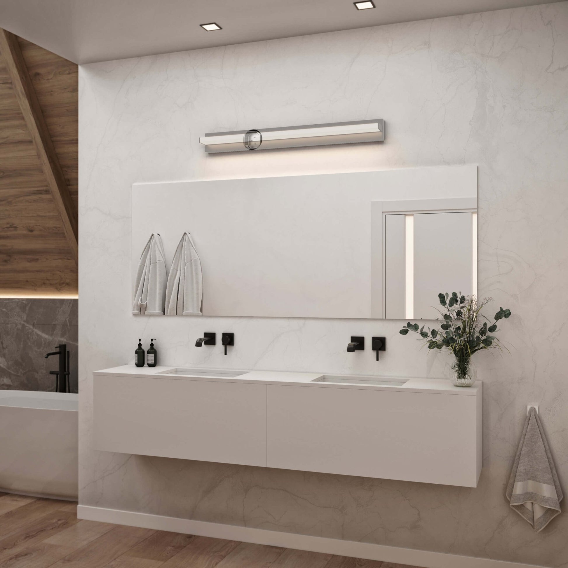 DALS - VAL36 - CC - SNDALS VAL36 32W 36” Adjustable Linear Wall Light