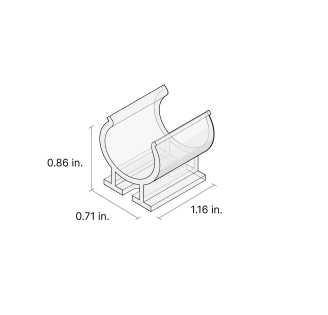 DIODE-DI-LIN-360-MTCL-2DiodeLED DI - 24V - 360 - LIN LINAIRE® Flex Tube 360 Accessories