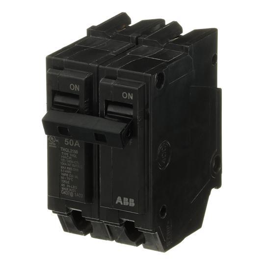 ABB-THQL2150GE THQL2150 2 Pole 120/240V 10K IC 50 Amp Circuit Breaker
