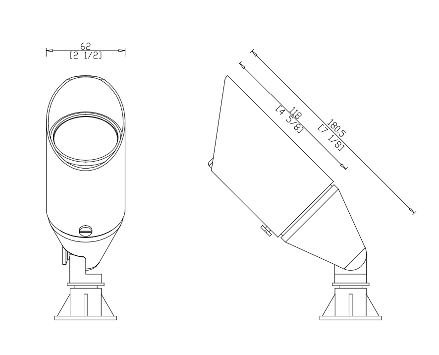 GML - ILS - D110 - ABGM Lighting ILS - D120 - AB 12V Adjustable Spotlight