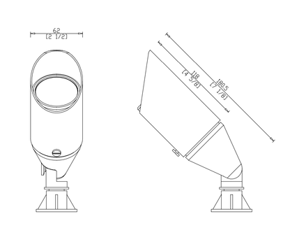 GML - ILS - D110 - ABGM Lighting ILS - D120 - AB 12V Adjustable Spotlight