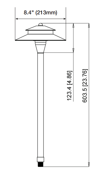 GML - ILS - P202 - ABGM Lighting ILS - P202 - AB 24" 12V 2 Tier Pathlight