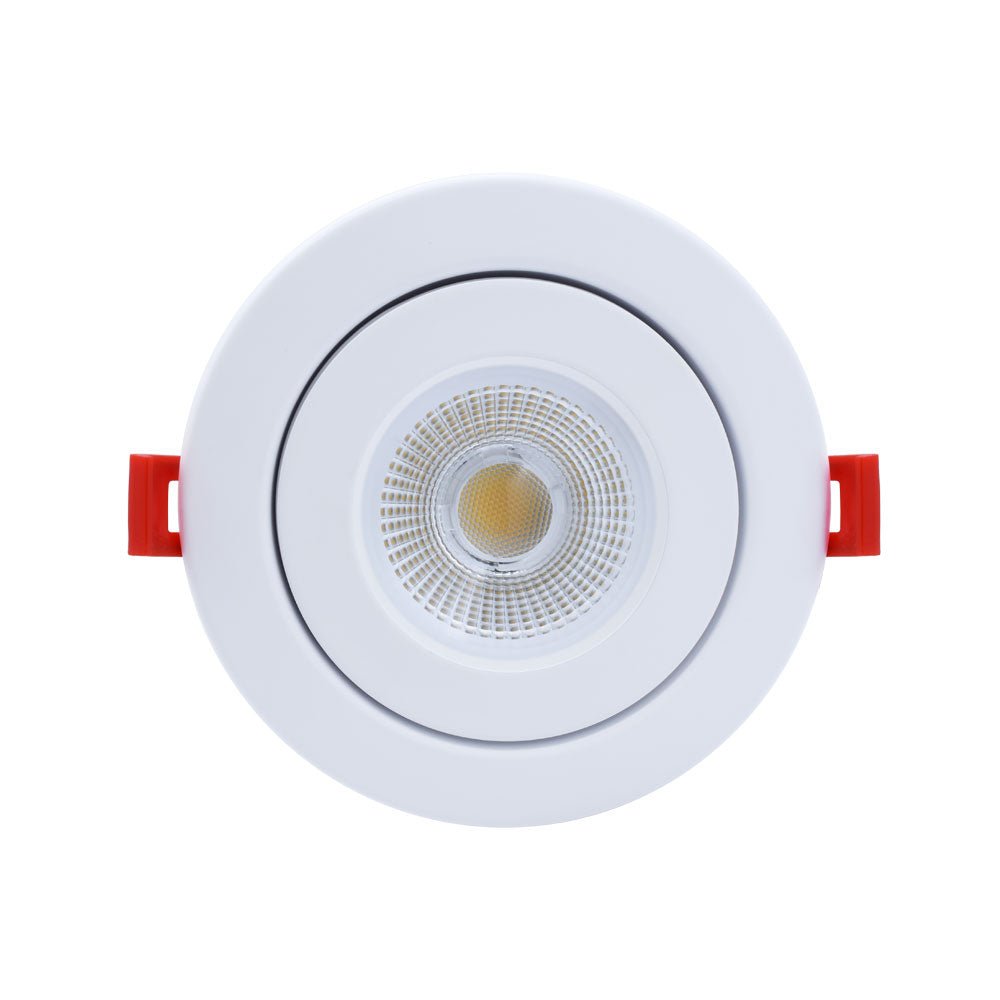 GML-MDL-4R-5CCT-WHGM Lighting MDL-4-WH 4" 12W LED Round Gimbaled Selectable CCT