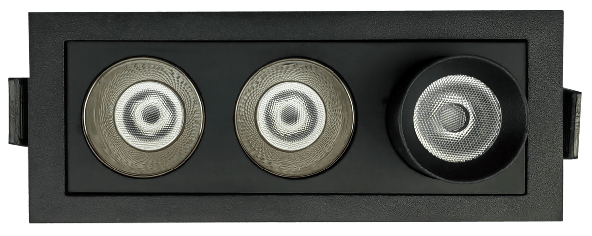 GDL-G21153Goodlite Dipper G21133 2" 9W 3 Head Combo Downlight Selectable CCT