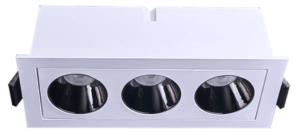 GDL-G21173Goodlite Dipper G21173 2" 9W 3 Head Fixed Downlight Selectable CCT