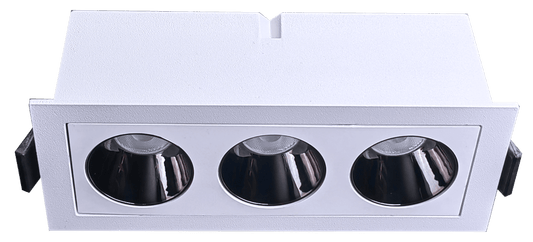 GDL-G21173Goodlite Dipper G21173 2" 9W 3 Head Fixed Downlight Selectable CCT