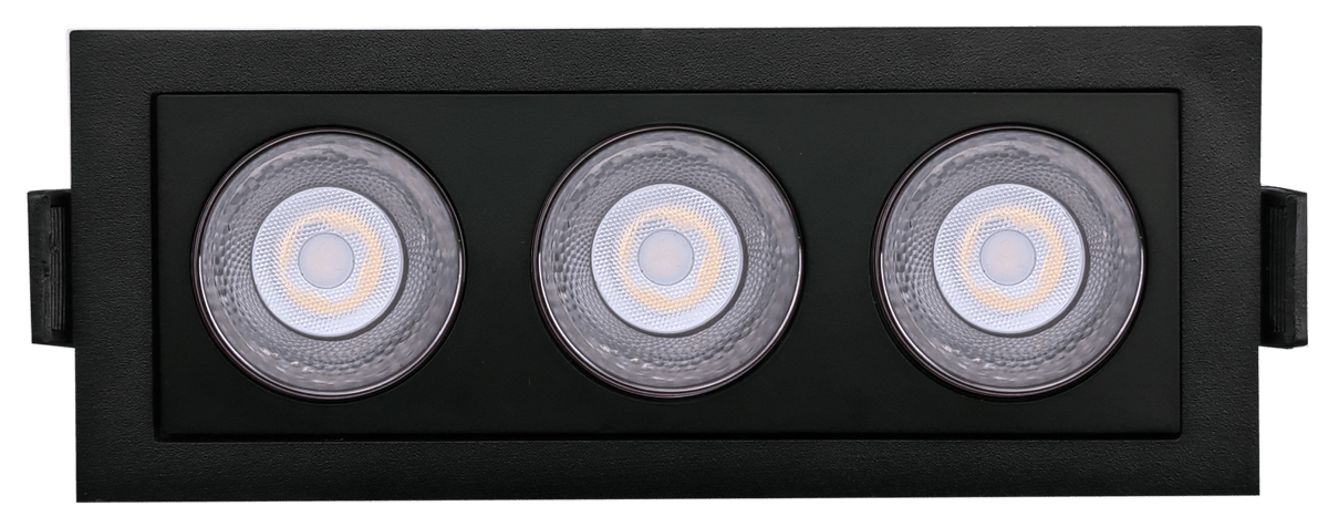 GDL-G21193Goodlite Dipper G21173 2" 9W 3 Head Fixed Downlight Selectable CCT