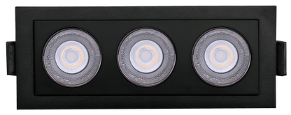 GDL-G21193Goodlite Dipper G21173 2" 9W 3 Head Fixed Downlight Selectable CCT