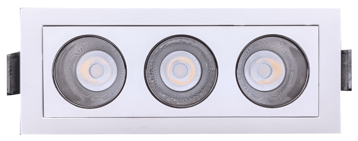 GDL-G21173Goodlite Dipper G21173 2" 9W 3 Head Fixed Downlight Selectable CCT