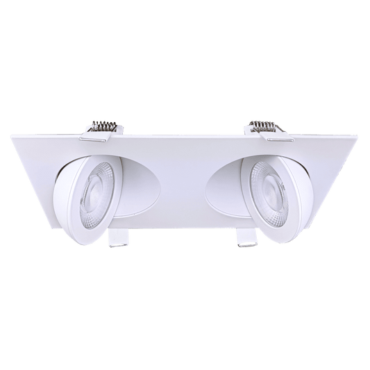 GDL - G01022Goodlite Flarion G - 01022 3.5" 20W LED 2 Head Rotating Gimbal Selectable CCT
