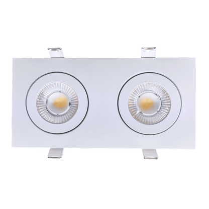 GDL - G01022Goodlite Flarion G - 01022 3.5" 20W LED 2 Head Rotating Gimbal Selectable CCT