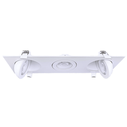 GDL - G01023Goodlite Flarion G - 01023 3.5" 27W LED 3 Head Rotating Gimbal Selectable CCT