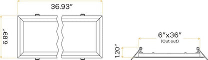 GDL-G11163Goodlite G-11163 36" 72W Linear Recessed Light Selectable CCT