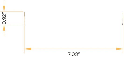 GDL-G13070Goodlite G-13070 7" 12W Edgeless Round Surface Mount Selectable CCT/Trim